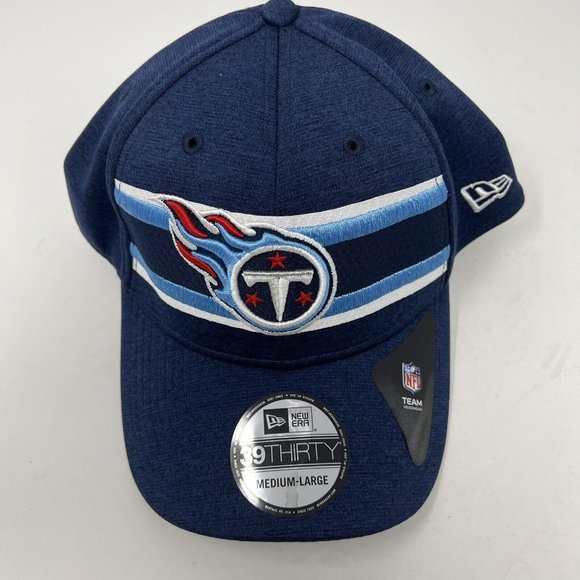 Tennessee Titans NFL NEW ERA 39Thirty M/L Stretch Fit Hat Cap NEW NWT - Picture 2 of 6
